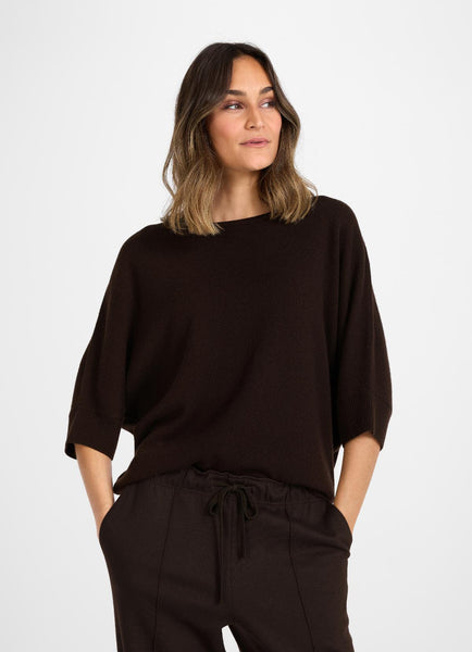 JUVIA - BLANCA Cashmere Blend - Pullover - bitter chocolate