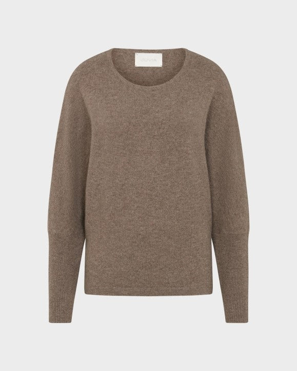 Juvia - FELICE Cashmere Blend - Pullover - taupe mel.