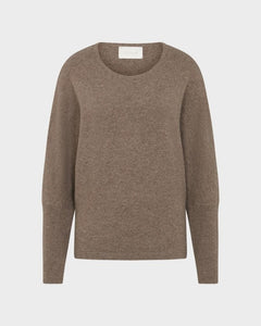 Juvia - FELICE Cashmere Blend - Pullover - taupe mel.