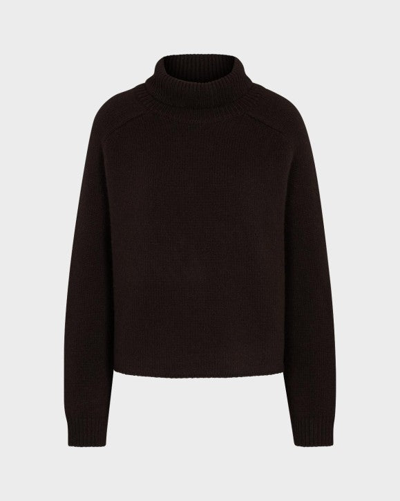 JUVIA - RIKE Cashmere - Rollkragenpullover - bitter chocolate