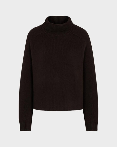 JUVIA - RIKE Cashmere - Rollkragenpullover - bitter chocolate