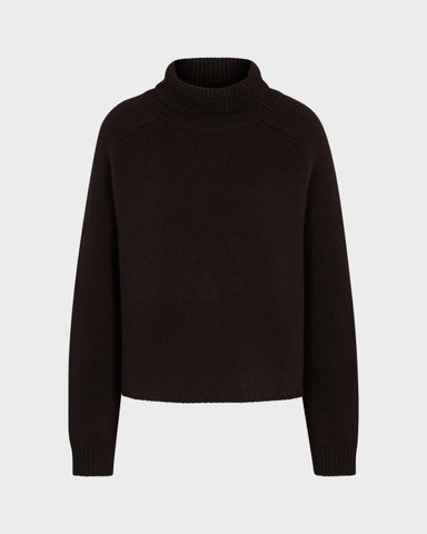 JUVIA - RIKE Cashmere - Rollkragenpullover - bitter chocolate