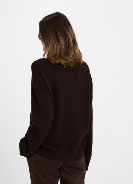 JUVIA - ZOLA Cashmere Blend - Pullover - bitter chocolate