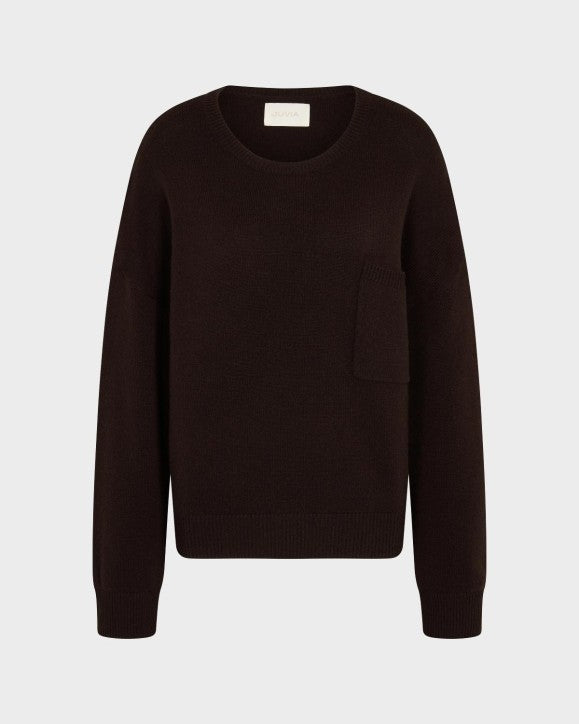 JUVIA - ZOLA Cashmere Blend - Pullover - bitter chocolate