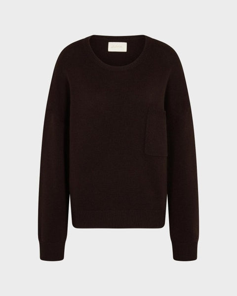 JUVIA - ZOLA Cashmere Blend - Pullover - bitter chocolate