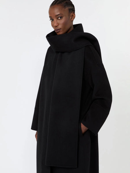S MAX MARA - Mantel aus doppellagigem Wollloden - Schwarz