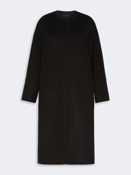 S MAX MARA - Mantel aus doppellagigem Wollloden - Schwarz