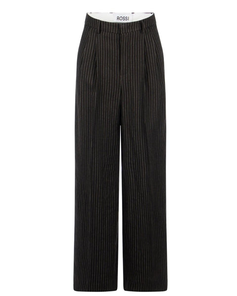 Rossi Pants - Noa gestreift schwarz/weiß