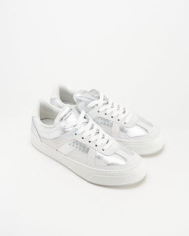 Copenhagen - Sneaker CPH424 material mix silver