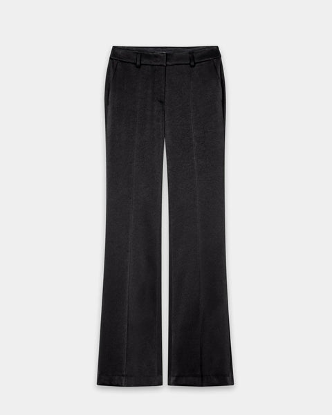 Luisa Cerano - Flared-Pants in Satin-Optik