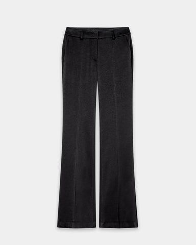 Luisa Cerano - Flared-Pants in Satin-Optik