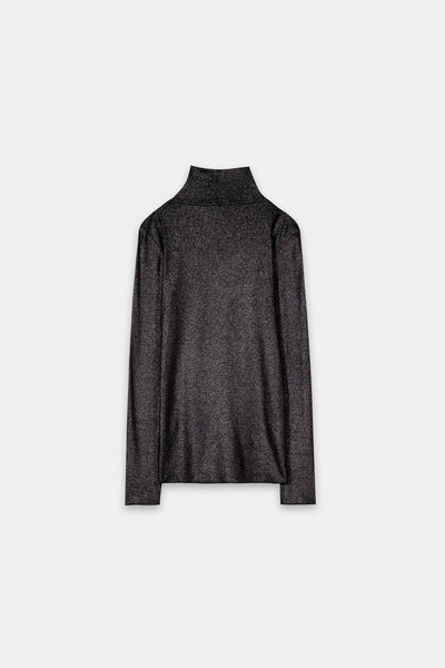 Luisa Cerano - Glanz-Rollkragen-Shirt