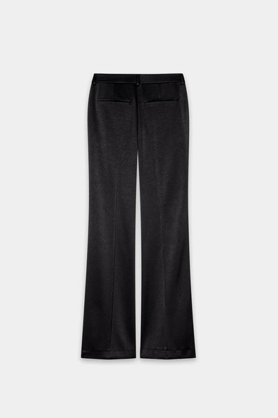 Luisa Cerano - Flared-Pants in Satin-Optik