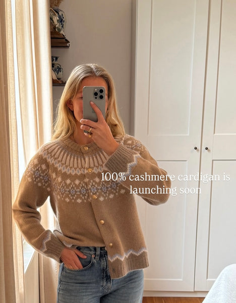 Anna v Berg - Laura Fair Isle Cardigan Toast