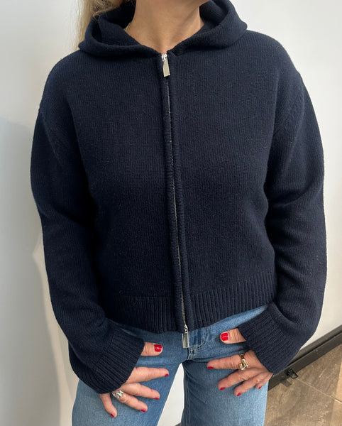 ANNA V BERG - JO ZIP JACKET Deep Blue