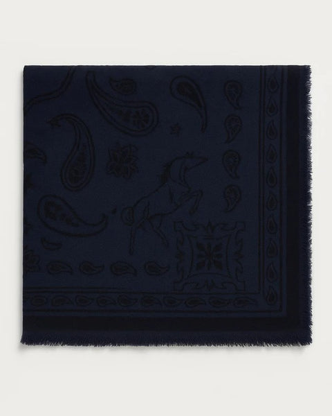Anna v Berg - NELE SCARF BIG IN DEEP BLUE