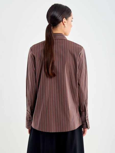 VICOLO - Striped Poplin Shirt