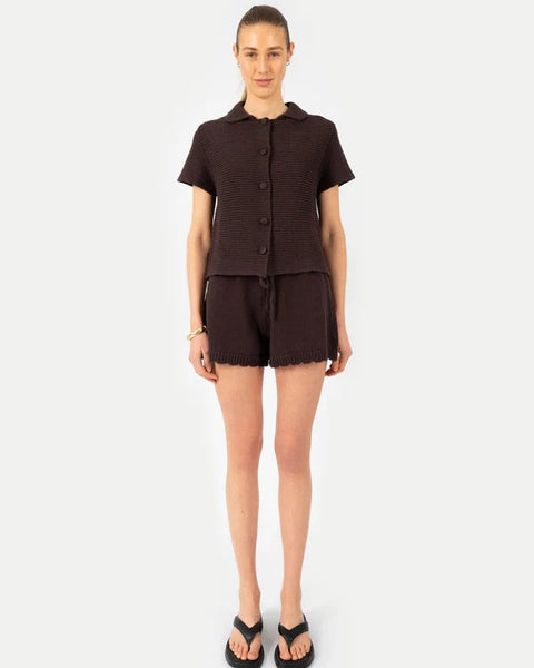 Anna v Berg - AVA SHORTS IN CHOCOLATE