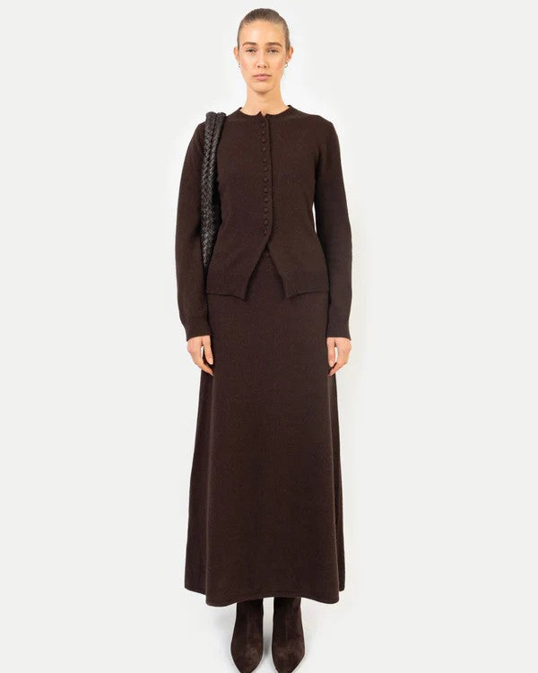 Anna v Berg - PW x AVB CELINA CARDIGAN IN ESPRESSO