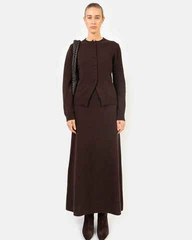 Anna v Berg - PW x AVB CELINA CARDIGAN IN ESPRESSO