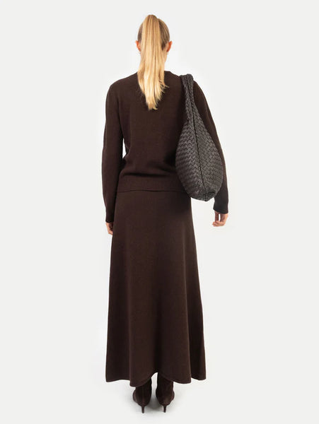 Anna v Berg - PW x AVB CELINA CARDIGAN IN ESPRESSO