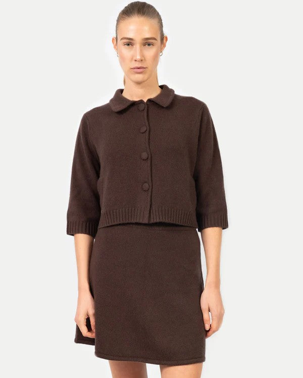 Anna v Berg - LAURA JACKET IN TRUFFLE BROWN