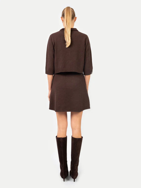 Anna v Berg - LAURA JACKET IN TRUFFLE BROWN