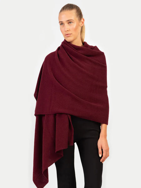 ANNA V BERG - CARLA SCARF IN DARK CHERRY