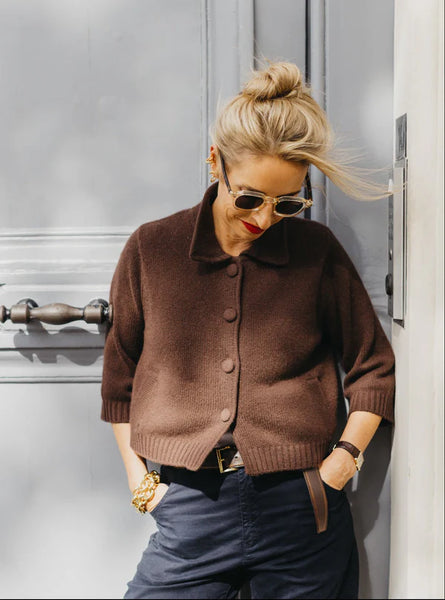 Anna v Berg - LAURA JACKET IN TRUFFLE BROWN