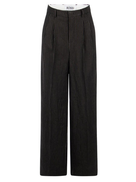 Rossi Pants - Noa gestreift schwarz/weiß